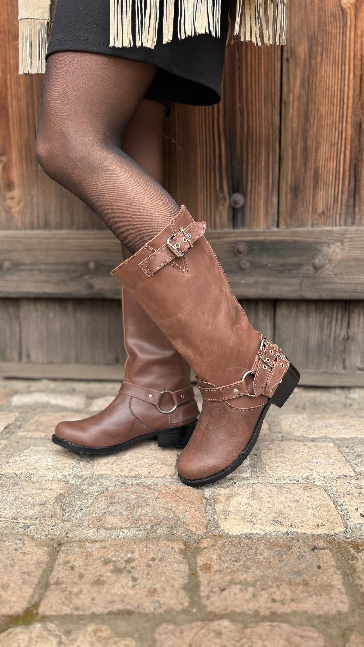 Botas Hebilla Chocolate